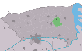 Localisation de Morra dans la commune de Dongeradeel