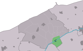 Localisation de Burdaard dans la commune de Ferwerderadiel