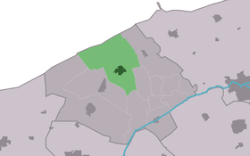 Localisation de Ferwert dans la commune de Ferwerderadiel