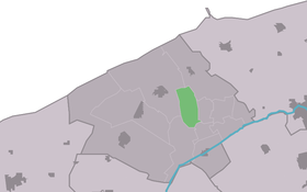 Localisation de Hegebeintum dans la commune de Ferwerderadiel