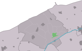 Localisation de Jislum dans la commune de Ferwerderadiel