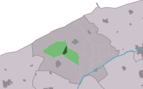 Localisation de Marrum dans la commune de Ferwerderadiel