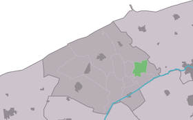 Localisation de Reitsum dans la commune de Ferwerderadiel