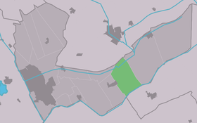 Localisation de Oudehorne dans la commune de Heerenveen