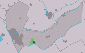 Localisation de Mildam dans la commune de Heerenveen