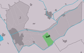 Localisation de Nieuwehorne dans la commune de Heerenveen