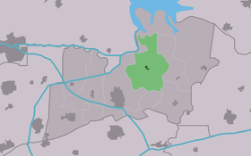 Localisation de Kollumerpomp dans la commune de Kollumerland en Nieuwkruisland