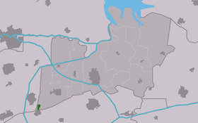Localisation de Zwagerbosch dans la commune de Kollumerland en Nieuwkruisland