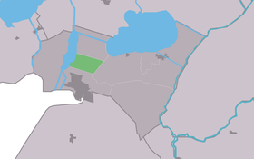 Localisation de Eesterga dans la commune de Lemsterland