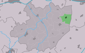 Localisation de Weidum dans la commune de Littenseradiel