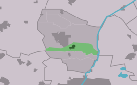 Localisation de Britsum dans la commune de Leeuwarderadeel