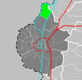 Localisation de Itteren dans la commune de Maastricht