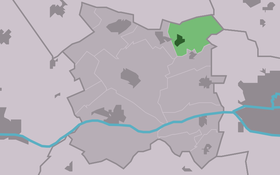 Localisation de Beetgumermolen dans la commune de Menameradiel