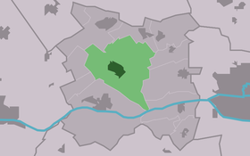 Localisation de Menaldum dans la commune de Menameradiel