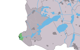 Localisation de Stavoren dans la commune de Súdwest Fryslân