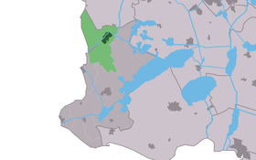 Localisation de Workum dans la commune de Súdwest Fryslân