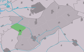 Localisation de Tijnje dans la commune de Opsterland