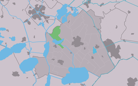 Localisation de Boornzwaag dans la commune de Skarsterlân