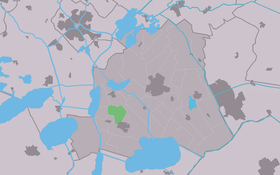 Localisation de Legemeer dans la commune de Skarsterlân