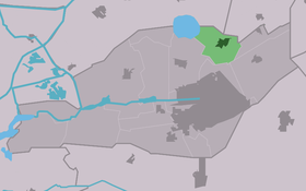 Localisation de Rottevalle dans la commune de Smallingerland