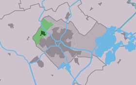 Localisation de Ysbrechtum dans la commune de Súdwest Fryslân