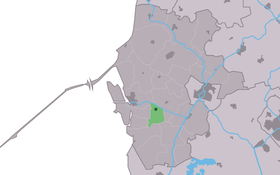 Localisation de Allingawier dans la commune de Súdwest Fryslân
