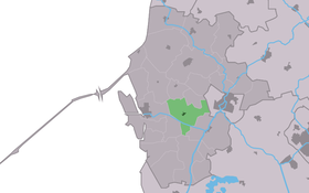 Localisation de Exmorra dans la commune de Súdwest Fryslân