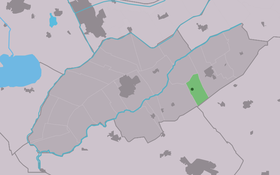 Localisation de Vinkega dans la commune de Weststellingwerf