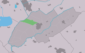 Localisation de Nijelamer dans la commune de Weststellingwerf