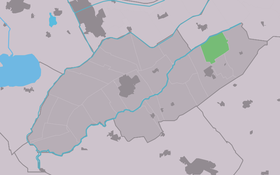 Localisation de Zandhuizen dans la commune de Weststellingwerf