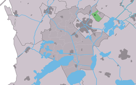 Localisation de Goënga dans la commune de Súdwest Fryslân