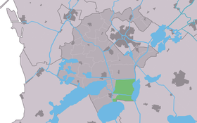 Localisation de Koufurderrige dans la commune de Súdwest Fryslân