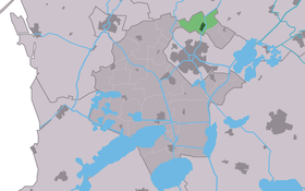 Localisation de Scharnegoutum dans la commune de Súdwest Fryslân