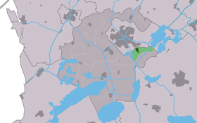 Localisation de Oppenhuizen dans la commune de Súdwest Fryslân