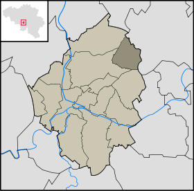 Localisation de Ransart dans la commune de Charleroi