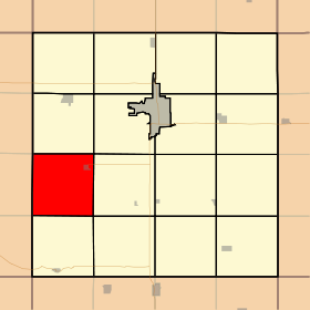 Map highlighting Clay Township, Clay County, Iowa.svg