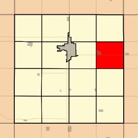 Map highlighting Freeman Township, Clay County, Iowa.svg