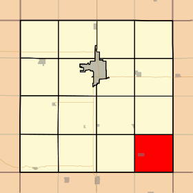 Map highlighting Garfield Township, Clay County, Iowa.svg