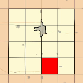 Map highlighting Herdland Township, Clay County, Iowa.svg