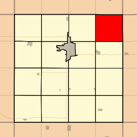Map highlighting Lake Township, Clay County, Iowa.svg