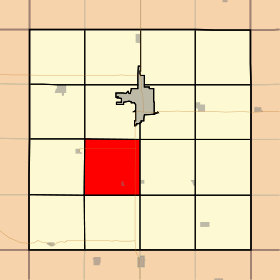 Map highlighting Lincoln Township, Clay County, Iowa.svg
