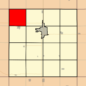 Map highlighting Waterford Township, Clay County, Iowa.svg