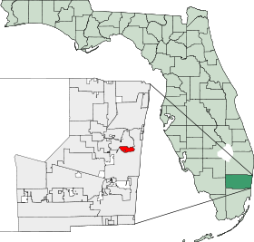 Map of Florida highlighting Wilton Manors.svg