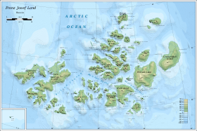 Carte de l'archipel François-Joseph.