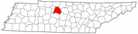 Map of Tennessee highlighting Davidson County.png