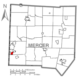 Map of Wheatland, Mercer County, Pennsylvania Highlighted.png