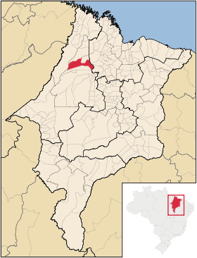 Localisation de Zé Doca sur une carte