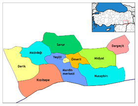 Districts de la province de Mardin