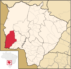 Localisation de Porto Murtinho sur une carte