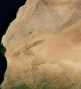 carte : Géographie de la Mauritanie